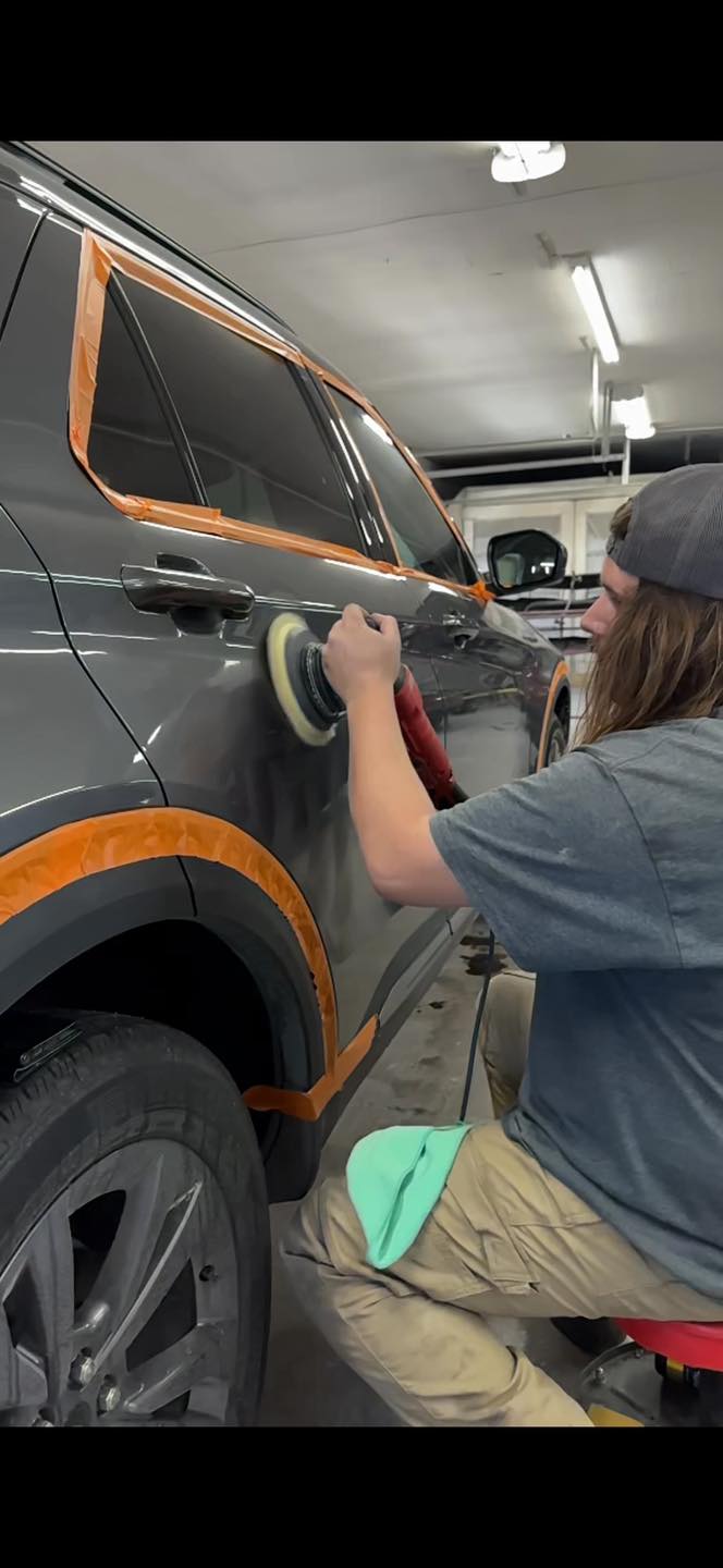 Buffing and polishing work